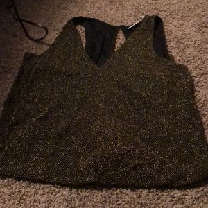 Black and Gold Backless Dress